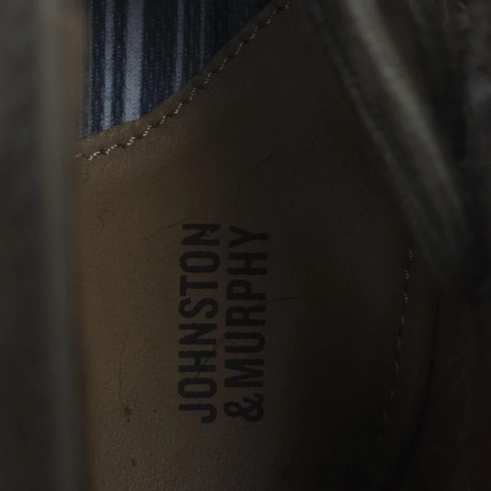 Johnston & Murphy Boots Boys Size 7 Beige Chukka Shoes Leather Casual 28-3857